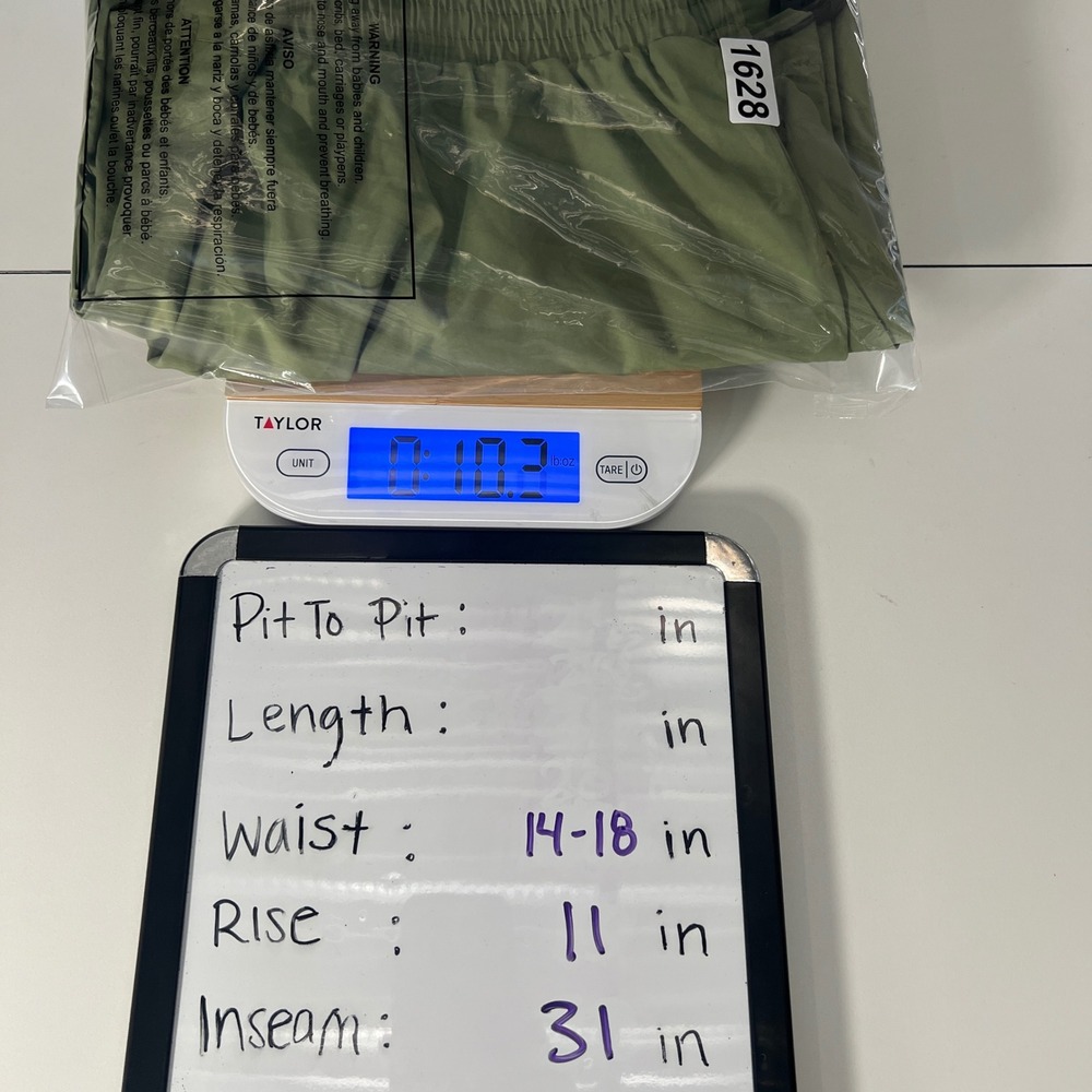 Nylon Pants Men L Olive Green Zip Pockets Wide Leg Gorpcore Techwear Blokecore - Picture 13 of 13